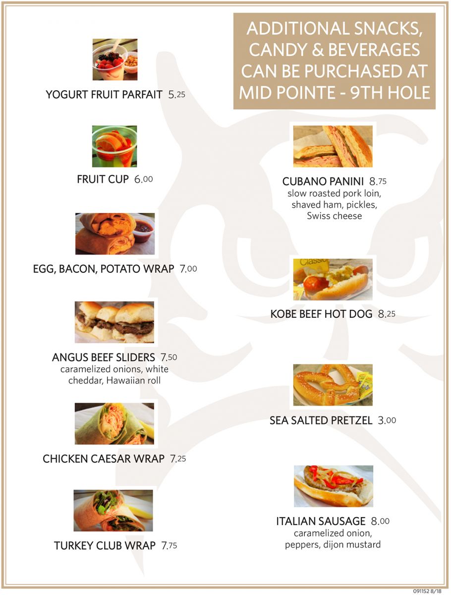 Mid Pointe Grill Lookout Mountain Golf Club